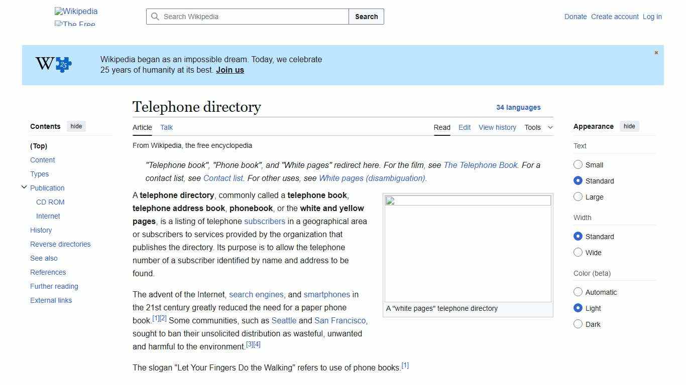 Telephone directory - Wikipedia